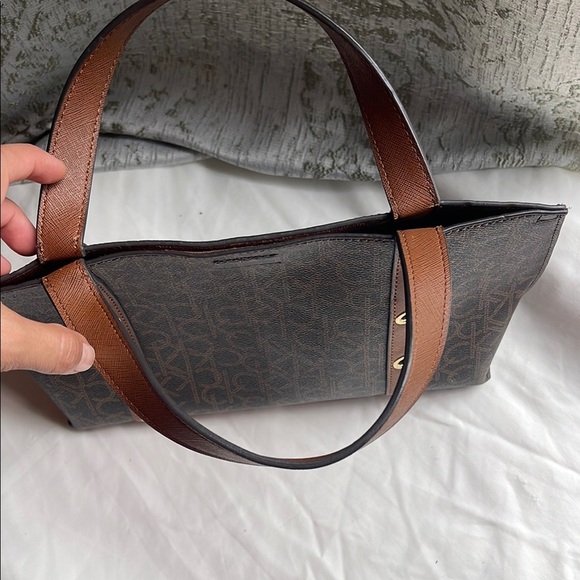 Calvin Klein Monogram Brown Tote - Picture 8 of 14